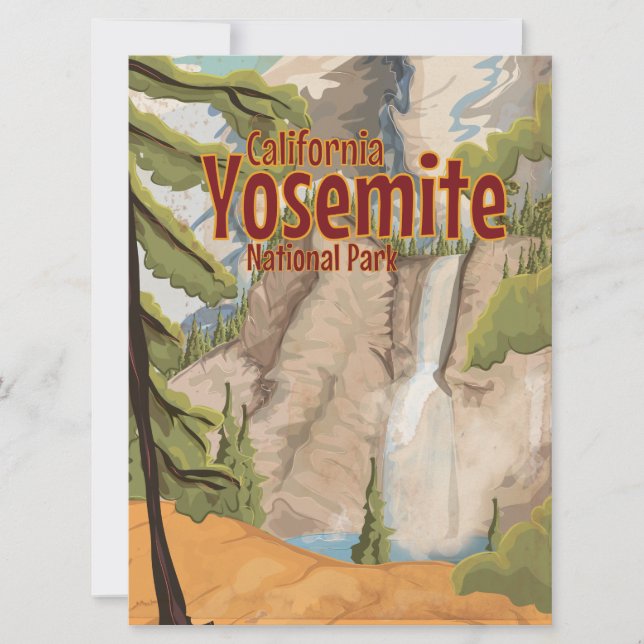 Yosemite Vintage Poster (Vorderseite)