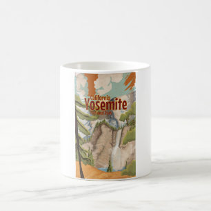 Yosemite Vintage Poster Kaffeetasse