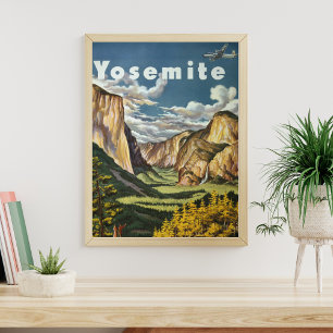 Yosemite Vintage Poster, Reisen Poster