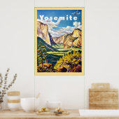 Yosemite ~ Vintage Reise Poster (Küche)