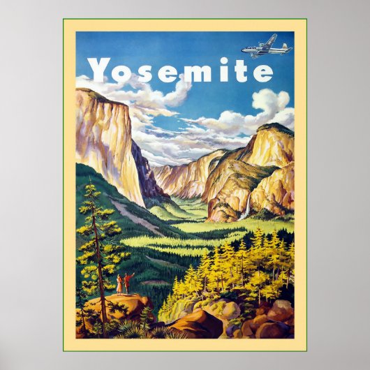 Yosemite ~ Vintage Reise Poster (Vorne)