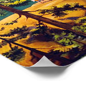 Yosemite ~ Vintage Reise Poster (Ecke)