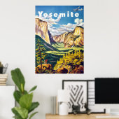 Yosemite ~ Vintage Reise Poster (Heimbüro)