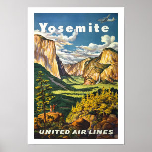 Yosemite Vintage Travel Poster
