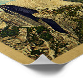 Yosemite Vintage Travel Poster (Ecke)