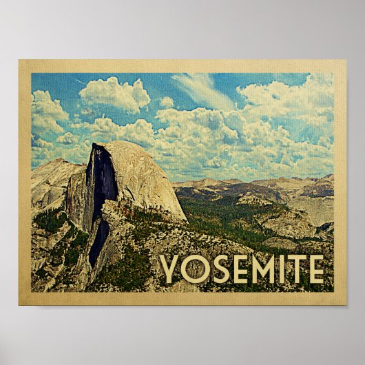 Yosemite Vintage Travel Poster (Vorne)