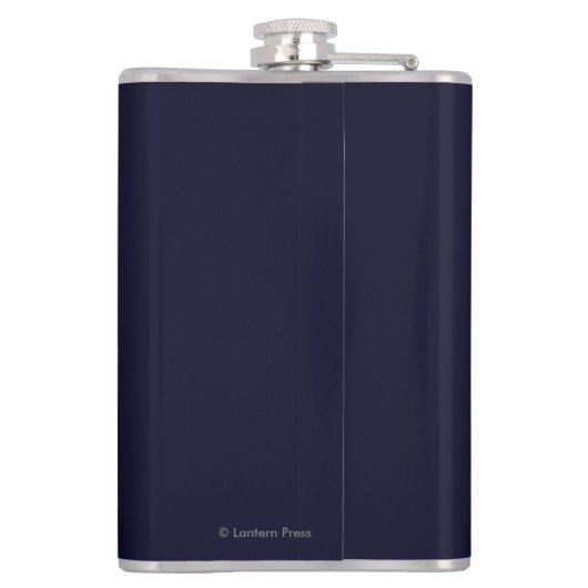 Yosemite Vintages PosterYosemite, CA Flachmann (Rückseite)