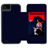 Yosemite Vintages PosterYosemite, CA Incipio iPhone Geldbeutel-Hülle (Folio Geöffnet)