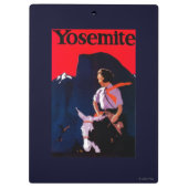 Yosemite Vintages PosterYosemite, CA Klemmbrett (Rückseite)