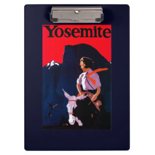 Yosemite Vintages PosterYosemite, CA Klemmbrett