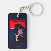 Yosemite Vintages PosterYosemite, CA Schlüsselanhänger (Rückseite)
