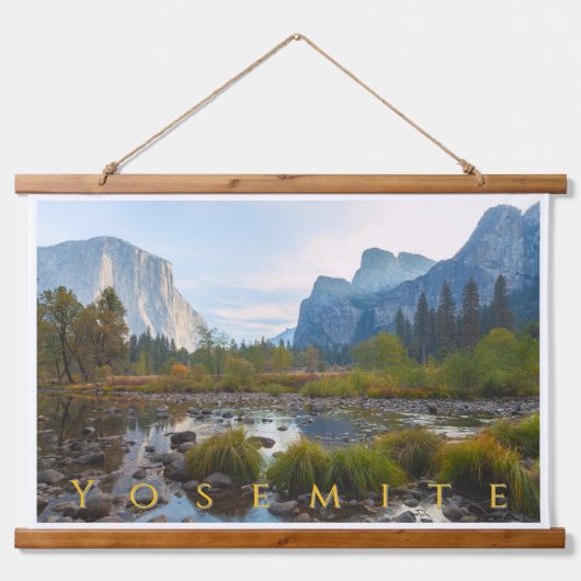 Yosemite Wandteppich Mit Holzrahmen (Vorne)