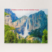Yosemite Wasserfall Nevada. Jigsaw Puzzle (Horizontal)