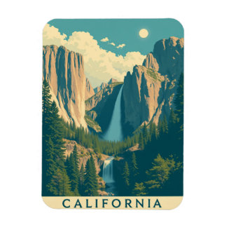 Yosemite Wasserfall Vintage Retro Magnet