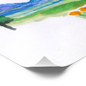 Yosemite Watercolor Print Fotodruck (Ecke)