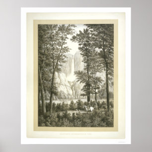 Yosemite Waterfall, Kalifornien Poster