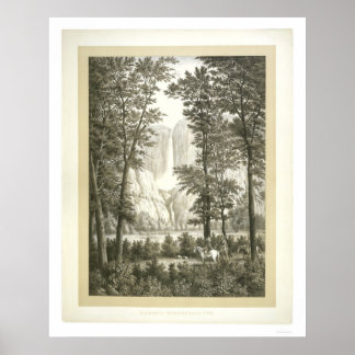 Yosemite Waterfall, Kalifornien Poster
