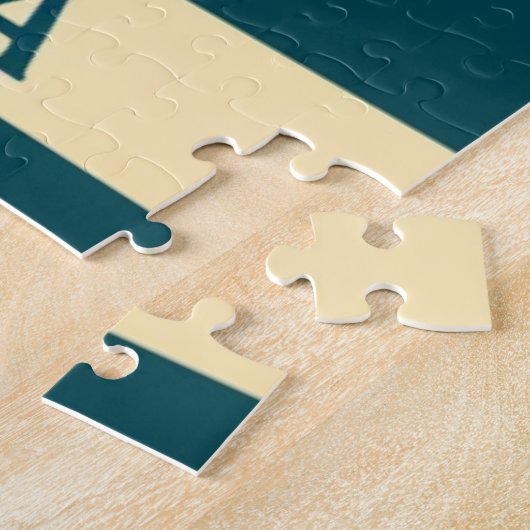 Yosemite Waterfall Vintag Retro Puzzle (Seite)