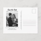 Yosemite Wedding Save the Date Retro Postcard Postkarte (Rückseite)