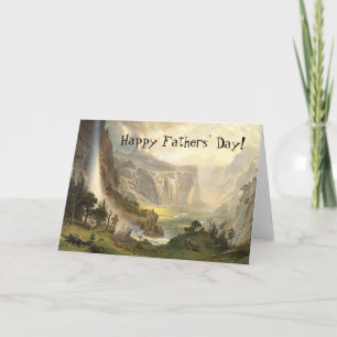 Yosemite Wilderness Waterfall Vaterfall Day Card Karte