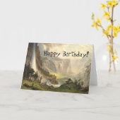 Yosemite-Wildnis-Wasserfall-Geburtstags-Karte Karte (Gelbe Blume)