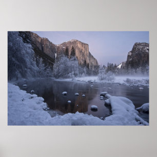 Yosemite Winter Landschaft Poster