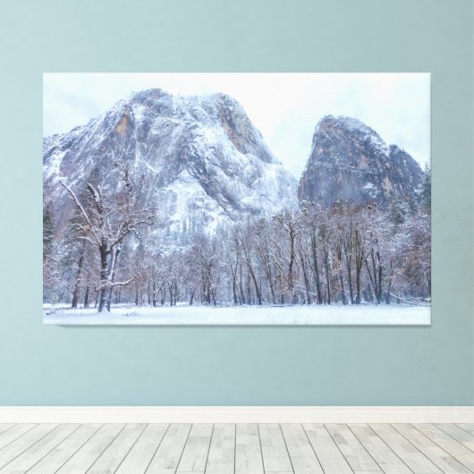 Yosemite Winter Leinwanddruck (Insitu (Holzboden))