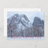 Yosemite Winter Postkarte (Vorne/Hinten)