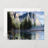 yosemitesnowcap postkarte (Vorne/Hinten)