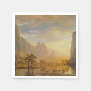 Yosemittal (1864) - Albert Bierstadt Serviette