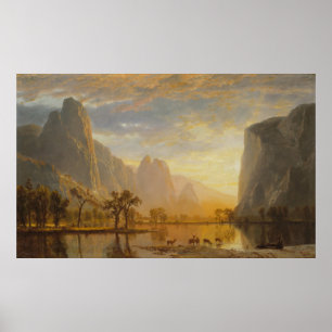 Yosemittal [1864] von Albert Bierstadt Poster