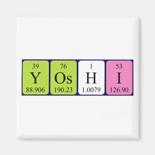 Yoshi Periodenmagnet Magnet (Vorne)