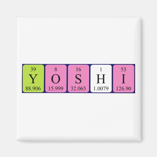 Yoshi Periodenmagnet Magnet (Vorne)