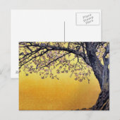 Yoshida Toshi Cherry Blossoms Postkarte (Vorne/Hinten)