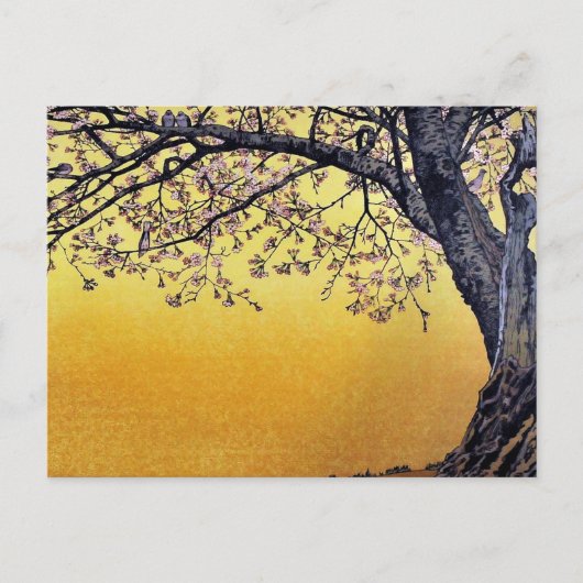 Yoshida Toshi Cherry Blossoms Postkarte (Vorderseite)