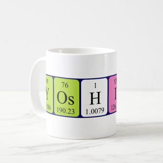 Yoshiko Periodenname Tasse (Vorderseite Links)