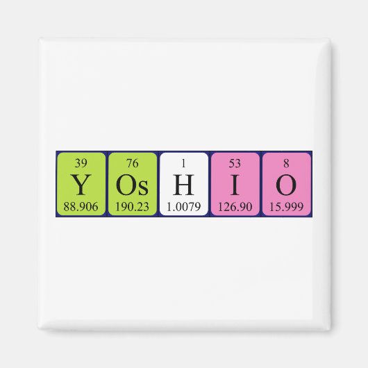 Yoshio Periodenmagnet Magnet (Vorne)