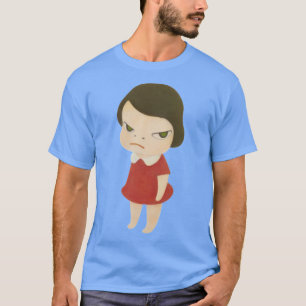 yoshitomo nara Mädchen im roten Kleid T-Shirt