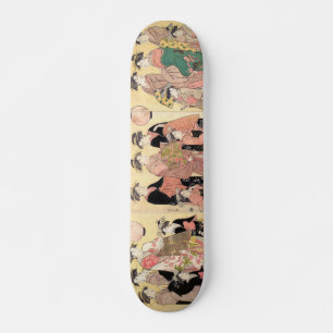 Yoshiwara Parade im Herbst Chōbunsai Eishi Kunst Skateboard