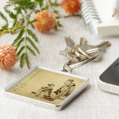 Yoshiwara Spatz Schlüsselanhänger (Seite)