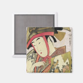 Yoshiwara suzume, Utamaro Magnet (Vorderseite/Rückseite)