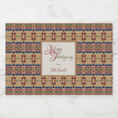 Yoskolo Erntedank Alkoholflaschenetikett (Einzelnes Label)