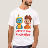 YoToon Studio Funny 3D Cartoon T-Shirt – Animate Y (Vorderseite)
