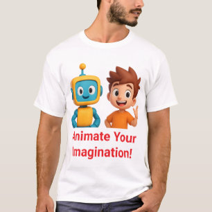 YoToon Studio Lustiges 3D-Cartoon-T-Shirt – Animat T-Shirt