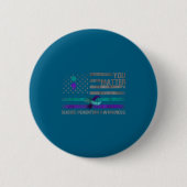 You American Flag Suicide Prevention Awareness  Button (Vorderseite)