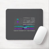 You American Flag Suicide Prevention Awareness Mousepad (Mit Mouse)