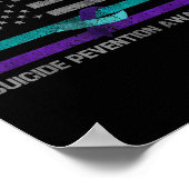 You American Flag Suicide Prevention Awareness Poster (Ecke)