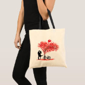 You and Me, and Cupid Tote Bag Tragetasche (Vorderseite (Produkt))