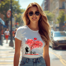 You and Me, and Cupid Women’s Slim Fit T-Shirt