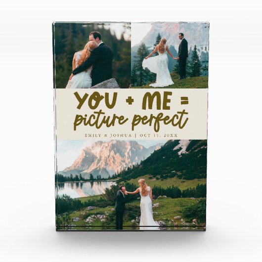 You and Me Picture Perfect Newlywed Cream Fotoblock (Vorderseite)